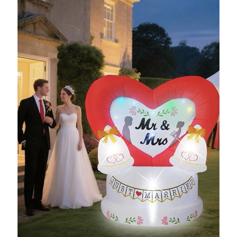 6FT Wedding Love Inflatable Decoration, Yard Decoration C-6ft wedding heart
